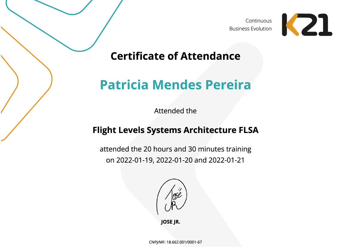 Certificado K21